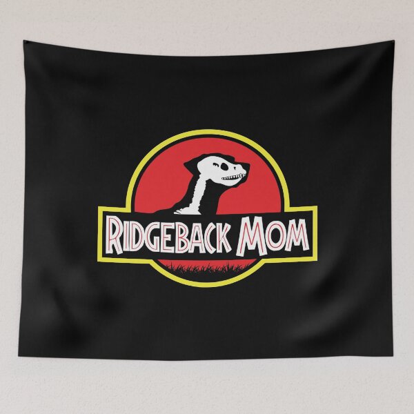 Item preview, (For Dark Background) Jurassic Rhodesian Ridgeback Mom designed and sold by More Cute Dogs.