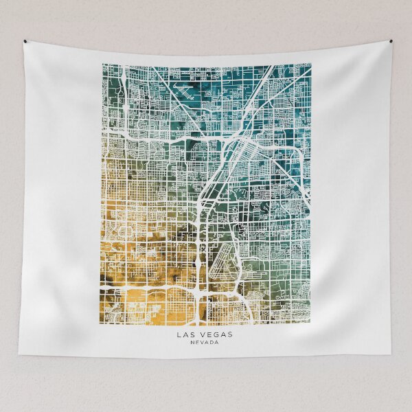 Item preview, Las Vegas City Street Map designed and sold by ArtPrints.