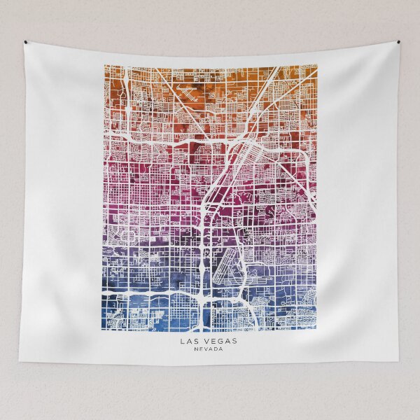 Item preview, Las Vegas City Street Map designed and sold by ArtPrints.