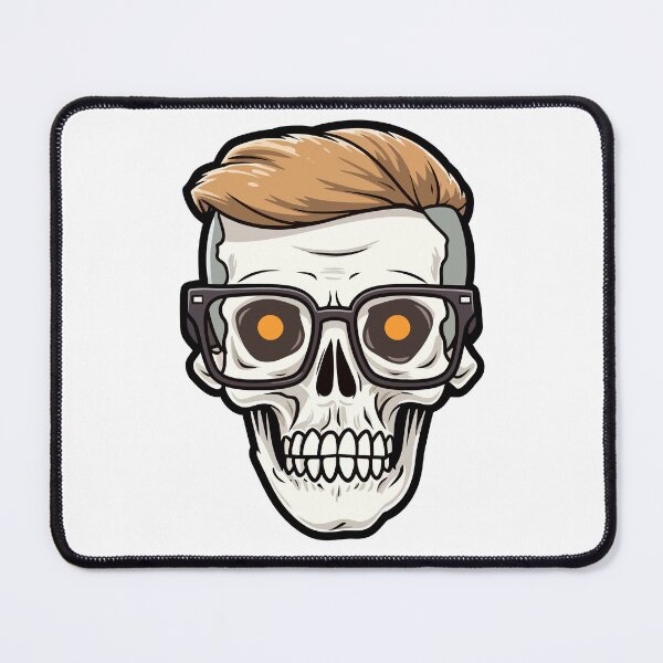 Item preview, Innovative Emoji: Nerd Skull Design designed and sold by Artwyz.