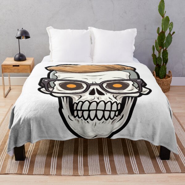 Item preview, Innovative Emoji: Nerd Skull Design designed and sold by Artwyz.