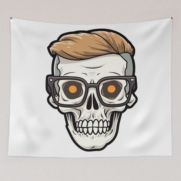 Item preview, Innovative Emoji: Nerd Skull Design designed and sold by Artwyz.