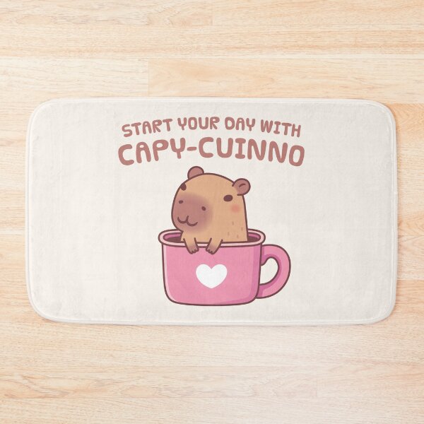 Item preview, Cute Capybara Start Your Day With Capyuccino Coffee designed and sold by rustydoodle.