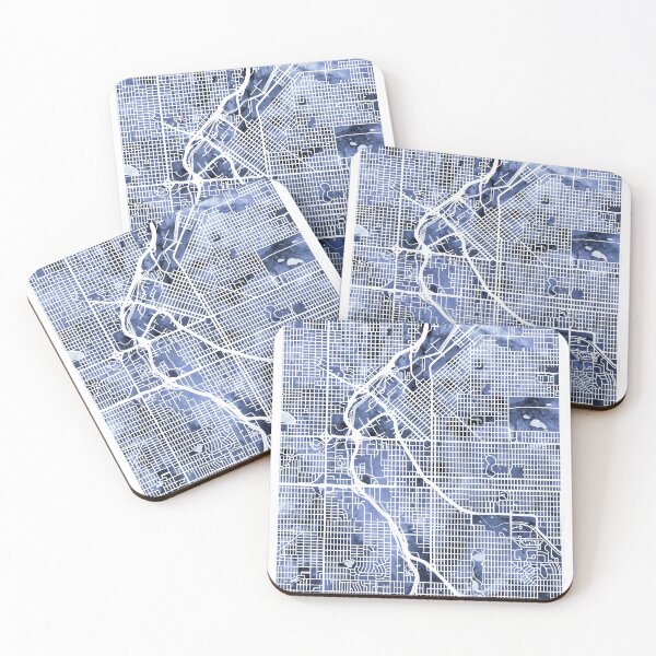 Item preview, Denver Colorado Street Map designed and sold by ArtPrints.
