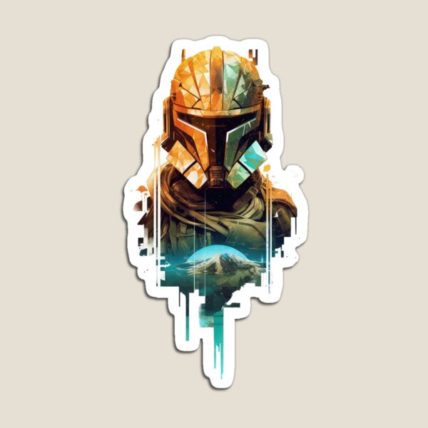 Item preview, Mando in Beskar Double Exposure designed and sold by Corbzart.