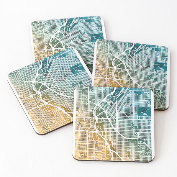 Item preview, Denver Colorado Street Map designed and sold by ArtPrints.