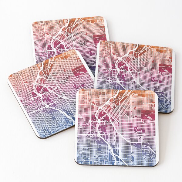 Item preview, Denver Colorado Street Map designed and sold by ArtPrints.