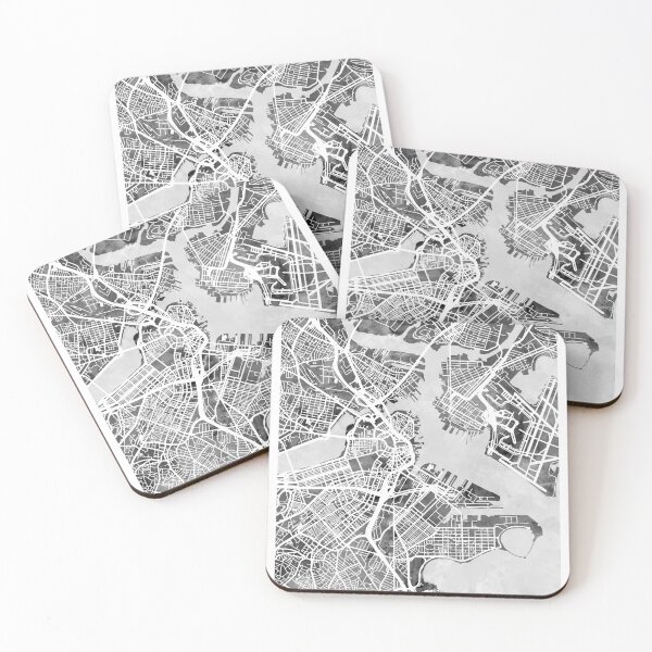 Item preview, Boston Massachusetts Street Map designed and sold by ArtPrints.