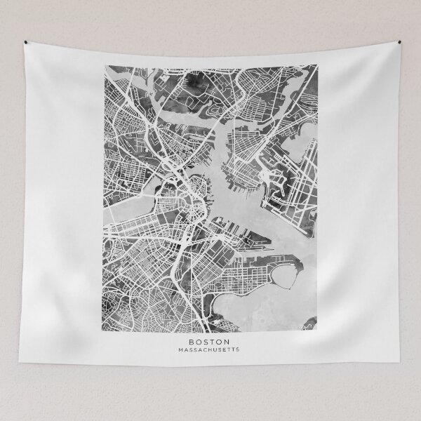 Item preview, Boston Massachusetts Street Map designed and sold by ArtPrints.