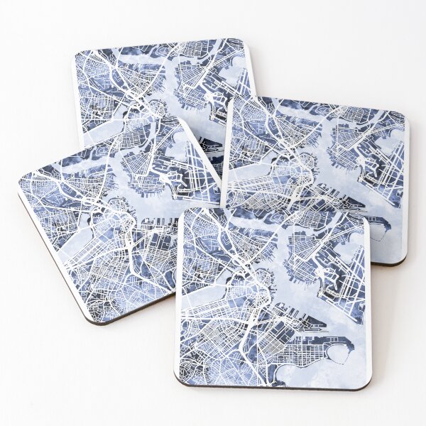 Item preview, Boston Massachusetts Street Map designed and sold by ArtPrints.
