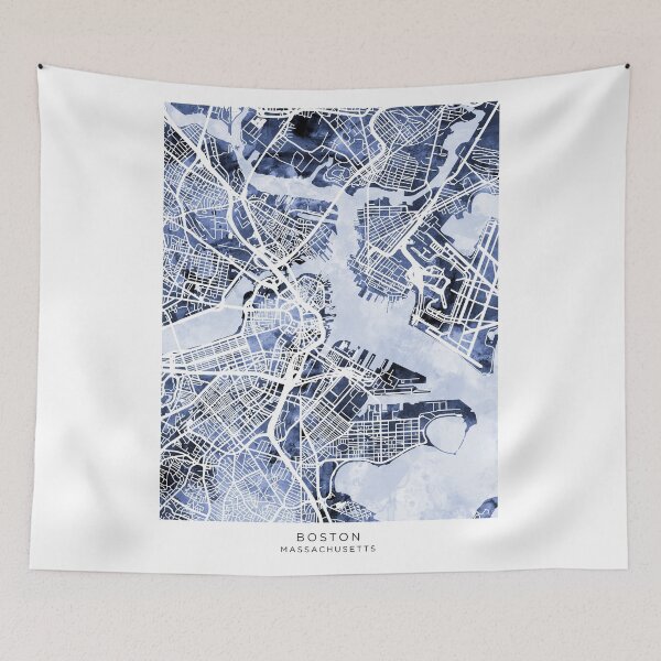 Item preview, Boston Massachusetts Street Map designed and sold by ArtPrints.