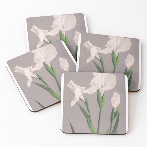 Item preview, Ogawa Kazumasa White Irises Flowers designed and sold by elvinjsiegel.