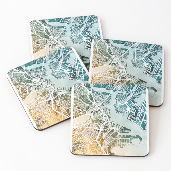 Item preview, Boston Massachusetts Street Map designed and sold by ArtPrints.