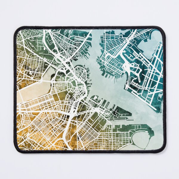 Item preview, Boston Massachusetts Street Map designed and sold by ArtPrints.