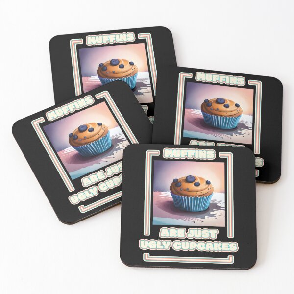 Item preview, Muffins Are Just Ugly Cupcakes Blueberry Muffin Funny Baking Quote Ver1 designed and sold by thecatcouch.