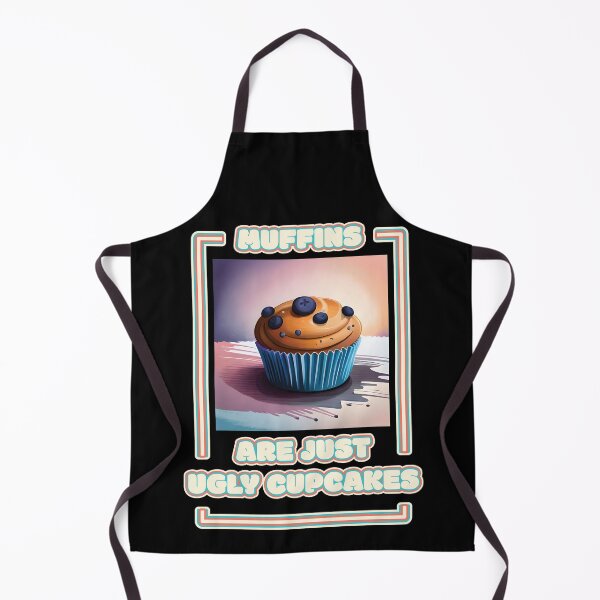 Item preview, Muffins Are Just Ugly Cupcakes Blueberry Muffin Funny Baking Quote Ver1 designed and sold by thecatcouch.