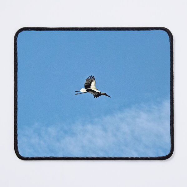Item preview, White Stork flying Blue Sky designed and sold by Anna Lemos.