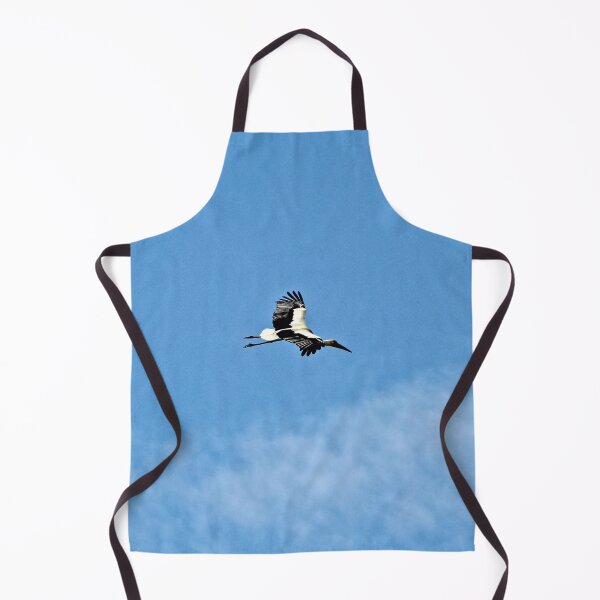 Item preview, White Stork flying Blue Sky designed and sold by Anna Lemos.