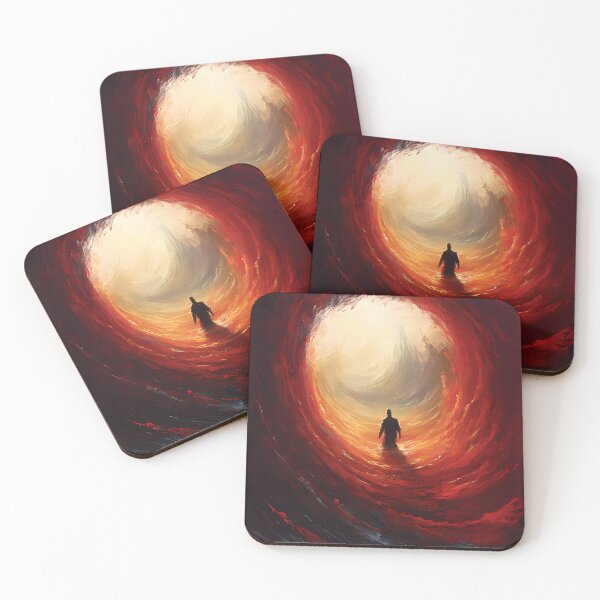Item preview, Red Waves of Emotions - Wall Art designed and sold by Mitch-Angelo.