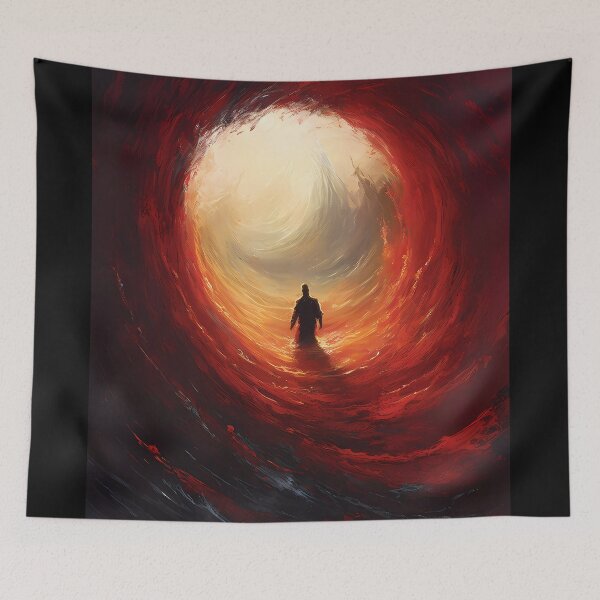 Item preview, Red Waves of Emotions - Wall Art designed and sold by Mitch-Angelo.