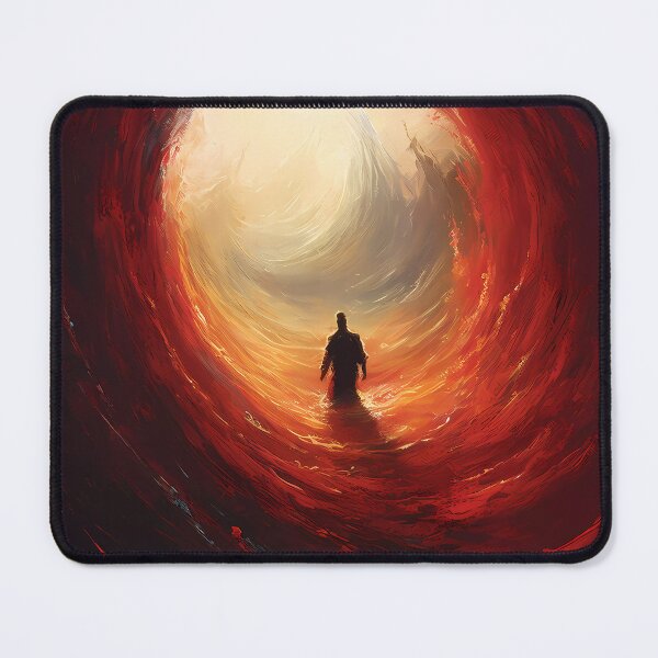 Item preview, Red Waves of Emotions - Wall Art designed and sold by Mitch-Angelo.