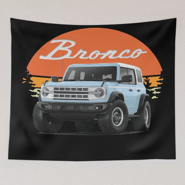 Item preview, Bronco Heritage edition robin's egg blue MURICA SUV sport truck designed and sold by cowtownCOWBOY.