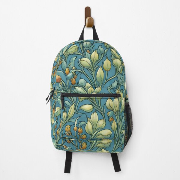 Item preview, William Morris Teal Flowers designed and sold by Tamas Das.