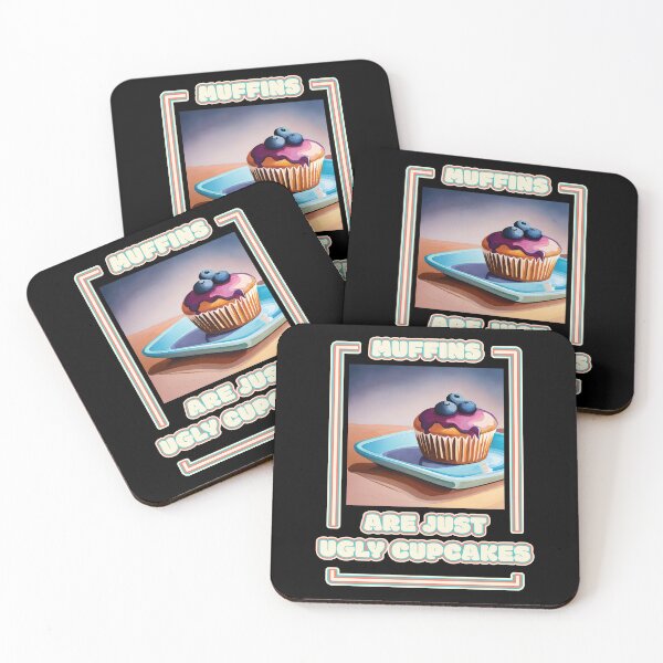 Item preview, Muffins Are Just Ugly Cupcakes Blueberry Muffin Funny Baking Quote Ver4 designed and sold by thecatcouch.