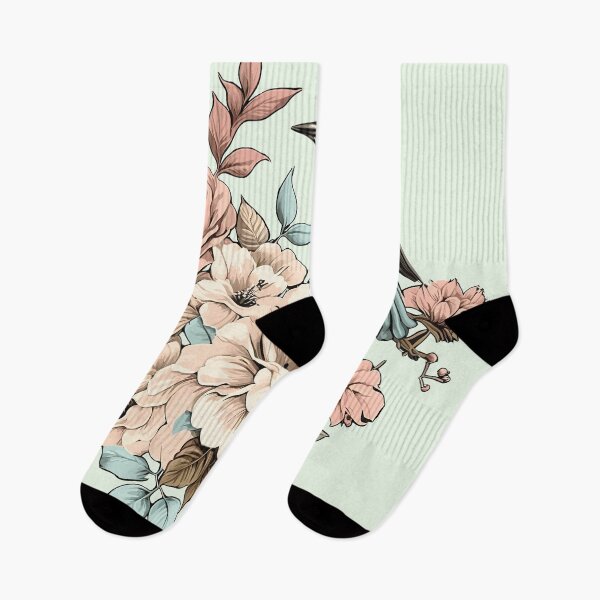 Item preview, Spring Vintage flower with baby bluebird designed and sold by LUEE-Design.