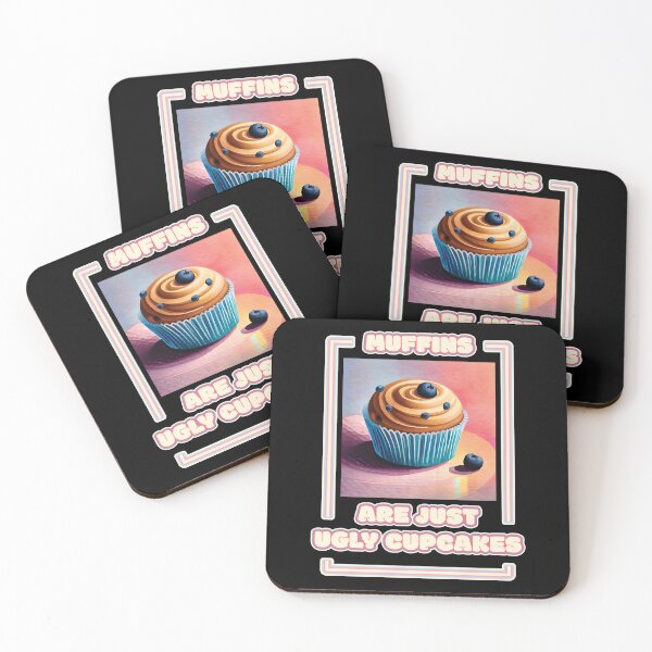 Item preview, Muffins Are Just Ugly Cupcakes Blueberry Muffin Funny Baking Quote Ver5 designed and sold by thecatcouch.