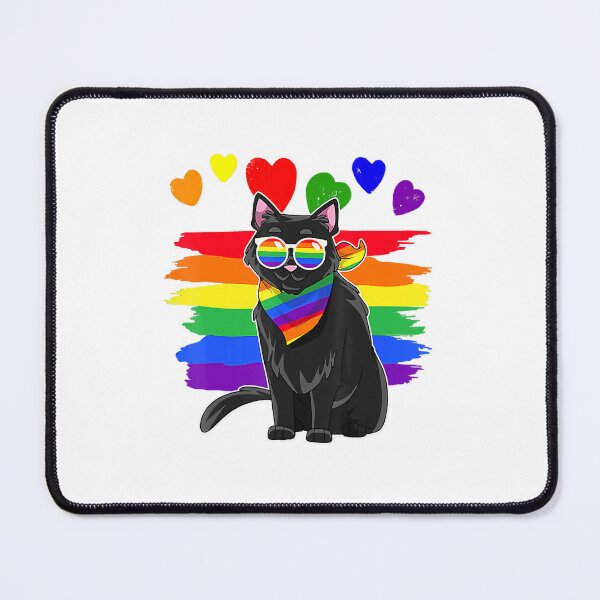 Item preview, Lgbt Black Cat Gay Pride Rainbow Lgbtq designed and sold by everleepappas.