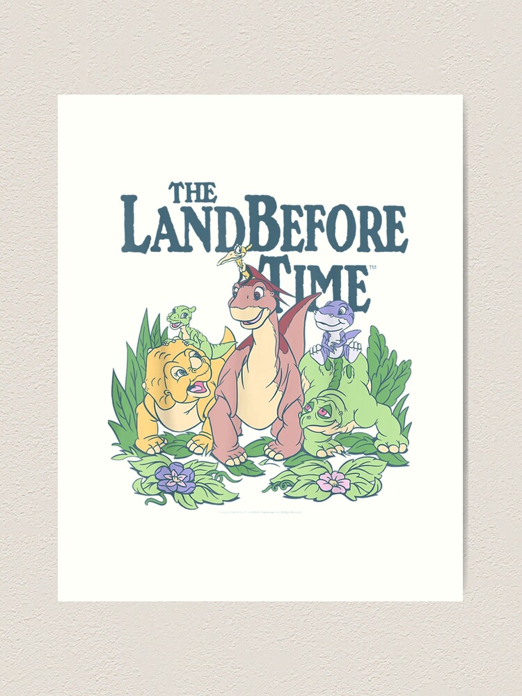 Thumbnail 2 of 3, Art Print, Land Before Time Pastel Dinosaur Friends designed and sold by GRASTY8xx.