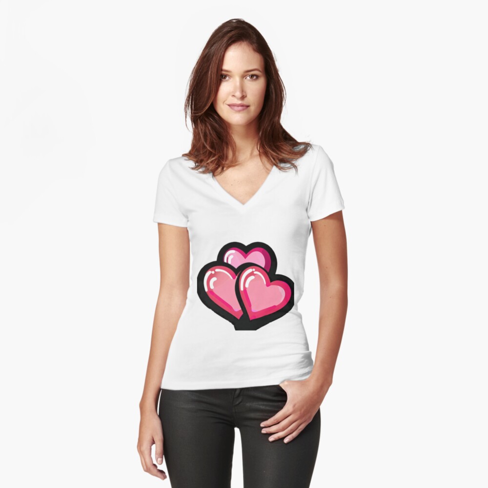Item preview, Fitted V-Neck T-Shirt designed and sold by cokemann.