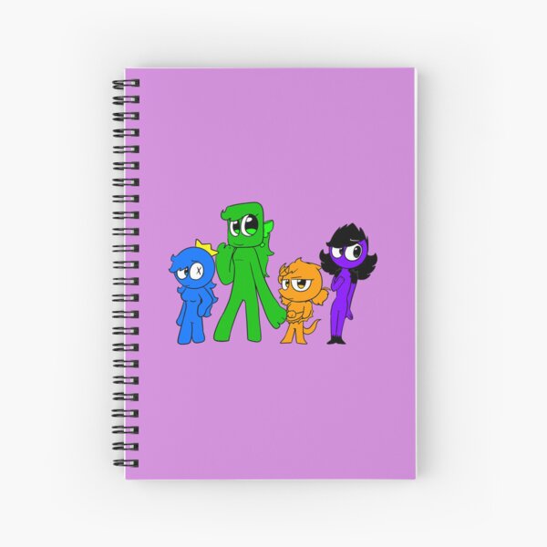 rainbow friends chapter 2 rainbow friends fnf rainbow friends roblox  rainbow friends animation rainb Spiral Notebook for Sale by RetroPanache