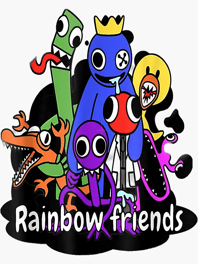 Rainbow Friend Blue Sticker for Sale by shnapple