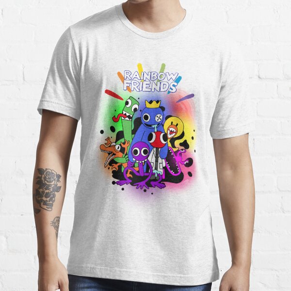 Happy face Blue Rainbow Friends. Blue Roblox Rainbow Friends Characters,  roblox, video game Essential T-Shirt for Sale by Mycutedesings-1