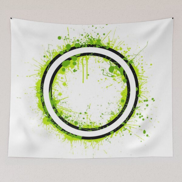 Item preview, Green circle splash designed and sold by MTShoppingLine.