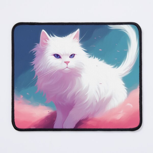 Item preview, Mesmerizing Pearls: The Captivating White Fluffy Cats designed and sold by Boiledpancakes.