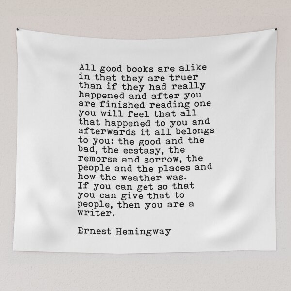 Item preview, Ernest Hemingway Books Quote designed and sold by Clas6.