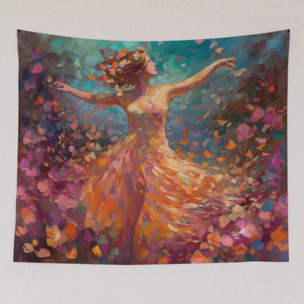 Item preview, Dancing Woman in the Garden designed and sold by Red Witch Art.