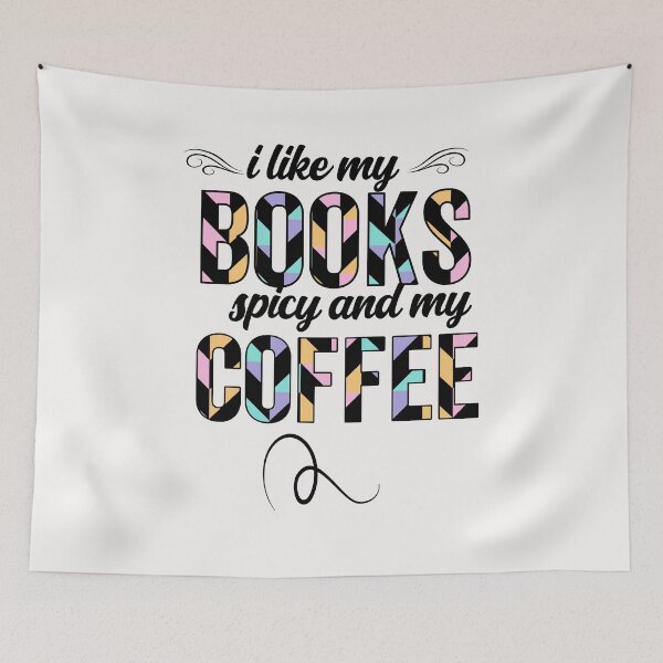 Item preview, i like my books spicy and my coffee icy designed and sold by Hasithasu.