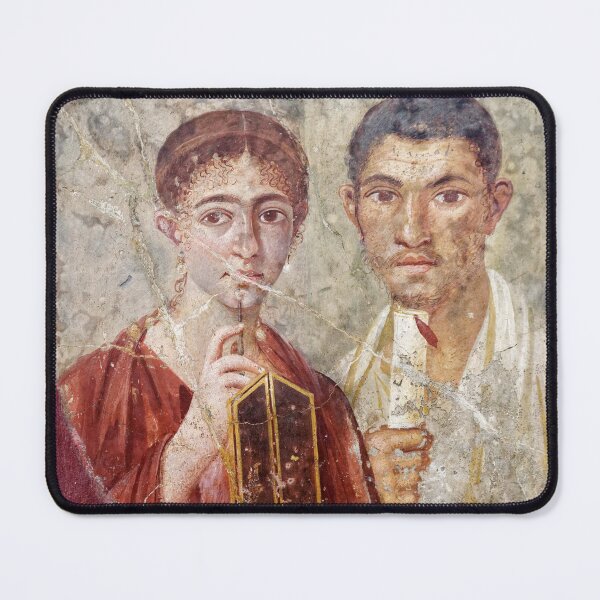 Item preview, roman fresco. Portrait of the spouses designed and sold by likiska.