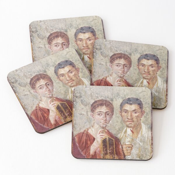 Item preview, roman fresco. Portrait of the spouses designed and sold by likiska.
