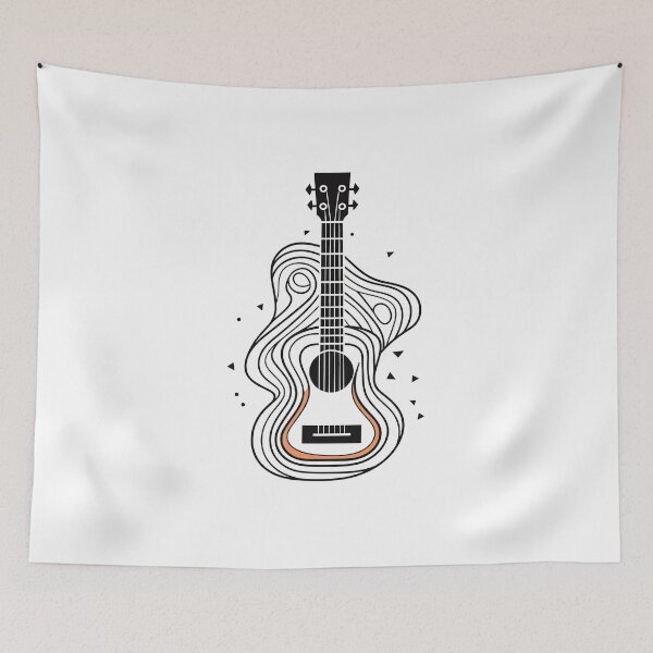 Item preview, Minimalist Guitar Artwork designed and sold by Artwyz.