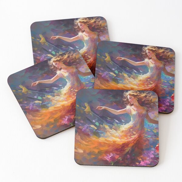 Item preview, Dancing Girl in the Garden designed and sold by Red Witch Art.