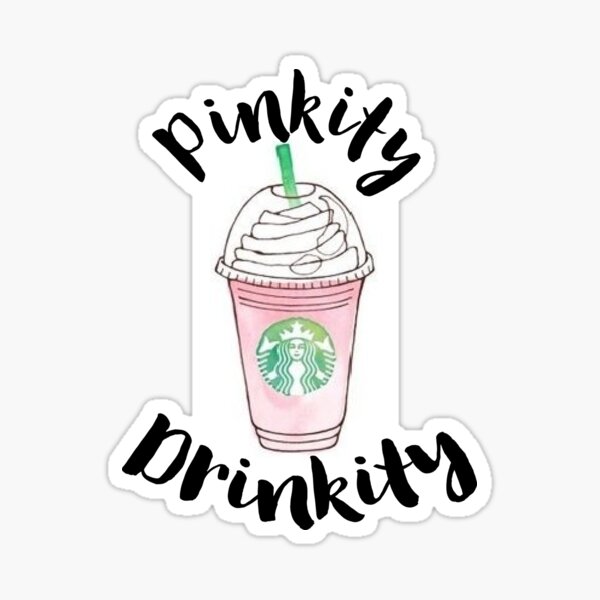 Pinkity Drinkity Pegatina