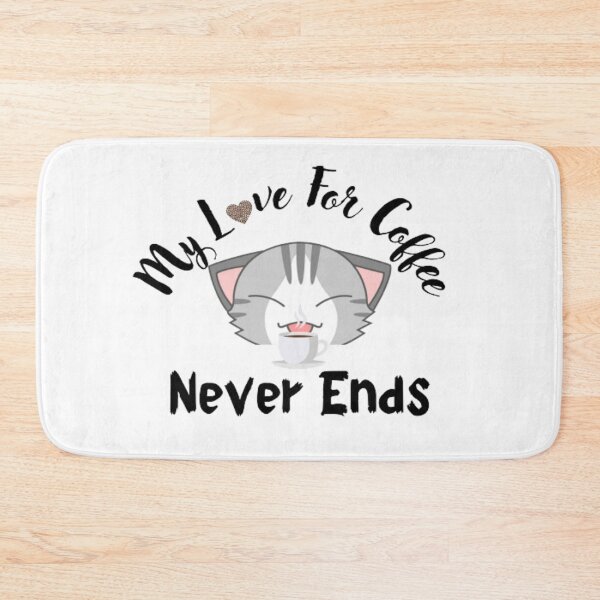 Item preview, My love for coffee never ends  designed and sold by AnimalWorldArtt.