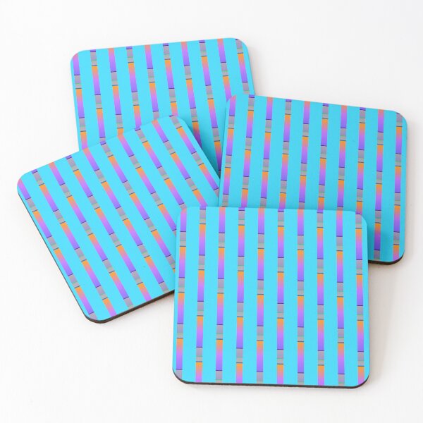 Item preview, Modern blue violet vertical lines pattern | Creative original geometric lines designed and sold by lausn.