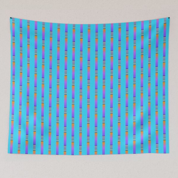 Item preview, Modern blue violet vertical lines pattern | Creative original geometric lines designed and sold by lausn.