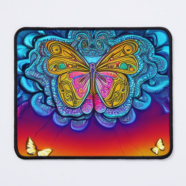 Item preview, Neoncore Vibrant Butterfly Mandala Synthwave Aesthetic designed and sold by LuminoArt.